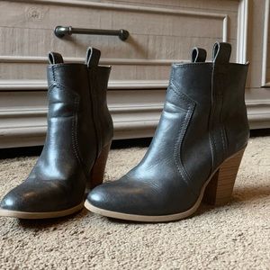 Justfab black booties